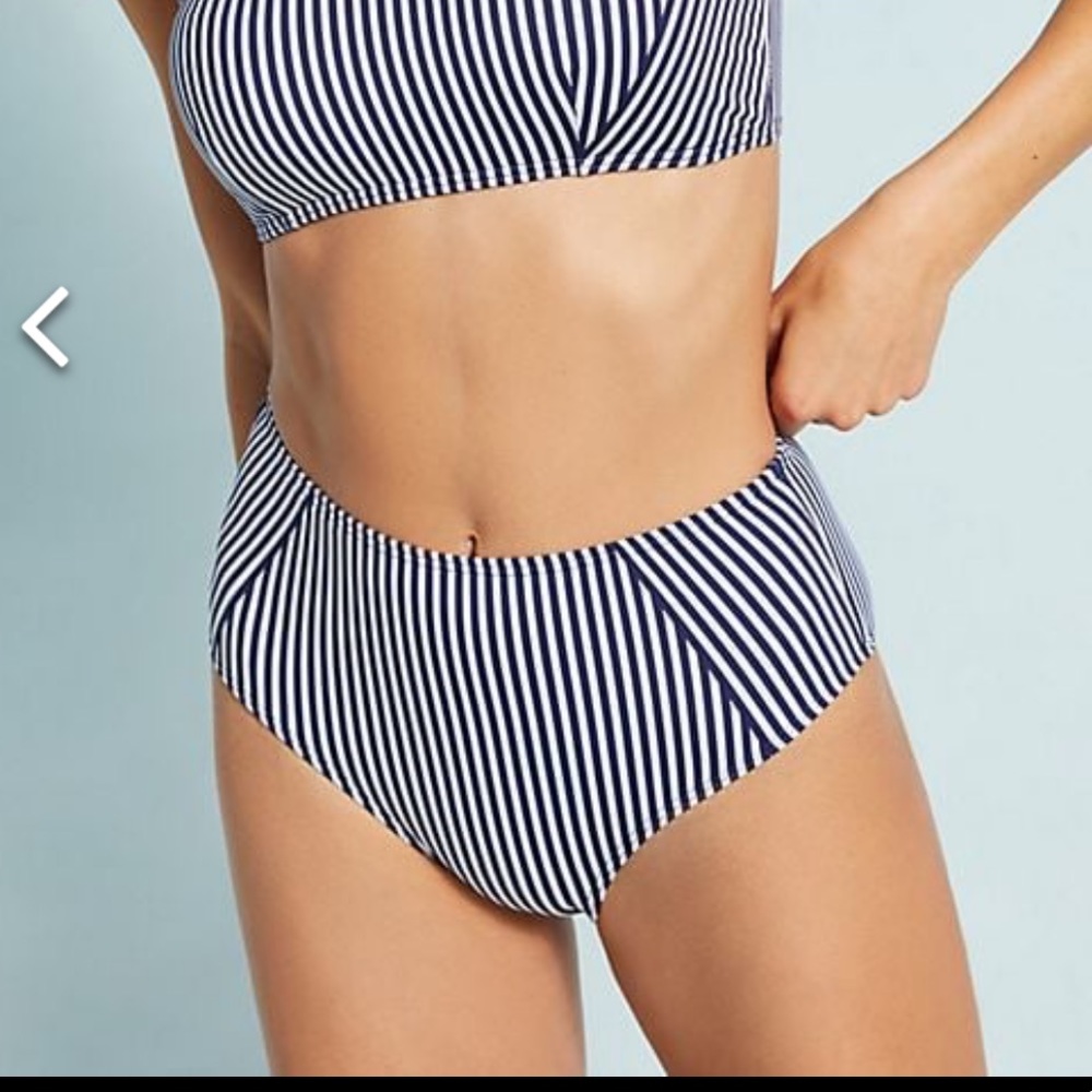 Mei L’ange high waist stripe bikini bottom medium
